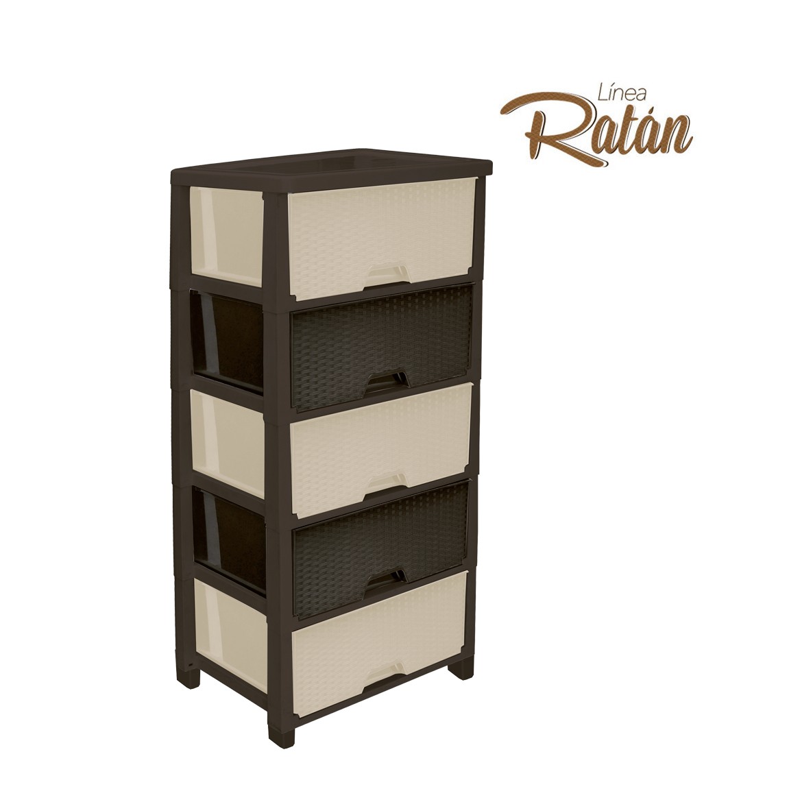 CAJONERA RATAN GLAMOUR CLIP 5P CF-BG