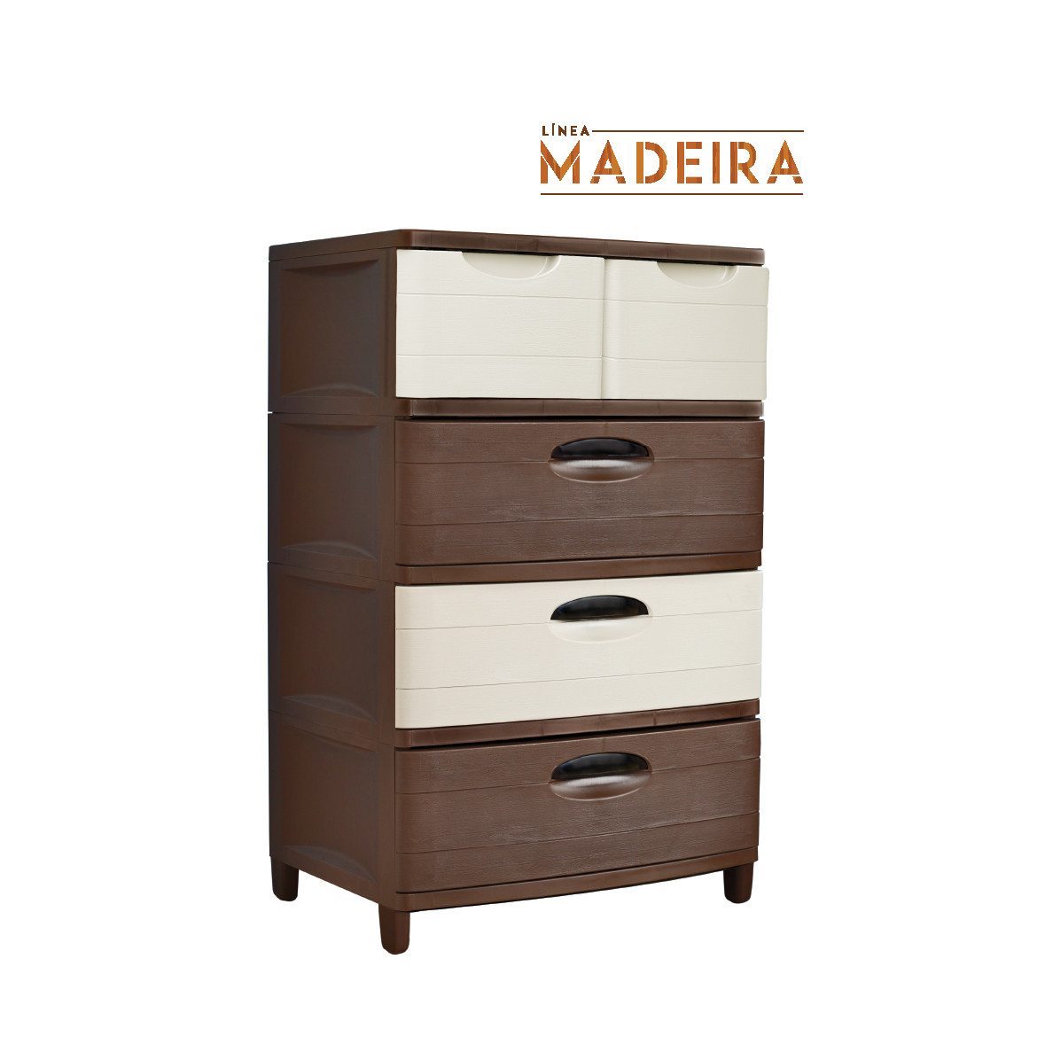 CAJONERA SUPER MADEIRA 4P DUO BEIGE