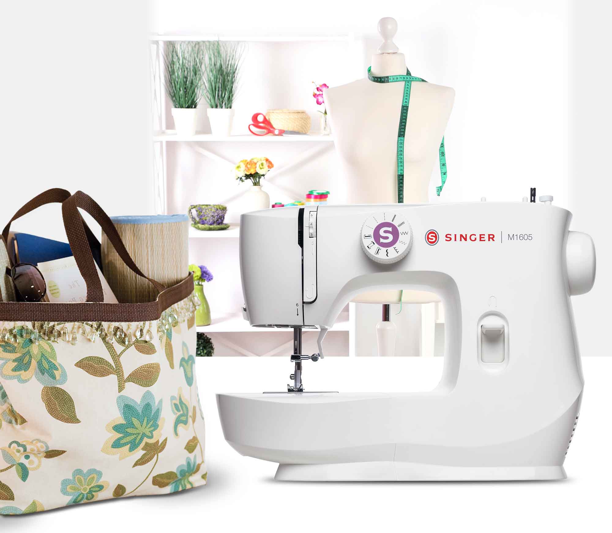 MAQUINA DE COSER SINGER M1605 10P DOMESTICA